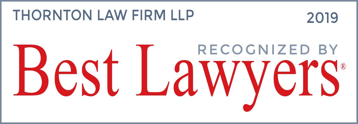 Logo - Thornton Law Firm LLP Recognized by Best Lawyers 2019